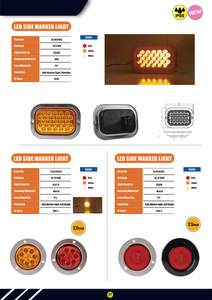 Yüksek kaliteli LED kamyon ışığı DC10-30V sarı LED far gösterge ışığı lambası 27 LED Strobe ve aydınlatma blister paketi ile - Product Image 6