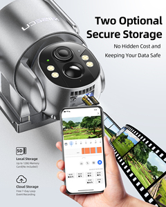 Cámara de seguridad con energía solar 4G con visión nocturna y sensor CMOS de detección de movimiento compatible con almacenamiento de datos de tarjeta de memoria - Product Image 5