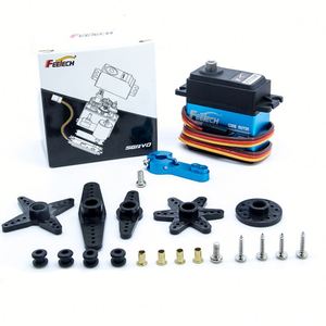 แรงบิดสูง8.4V 35kg พร้อม25T แขนเซอร์โวเหล็กเซอร์โวเกียร์ดิจิตอลสำหรับการเข้ารหัสหุ่นยนต์เข้ารหัสการควบคุมระยะไกล - Product Image 1