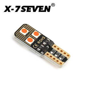 X-7SEVEN T10 LED ışık ampul 6500K beyaz kırmızı Car T10 hata ücretsiz araba Dome harita kapı nezaket plaka gövde ReadingLight - Product Image 5