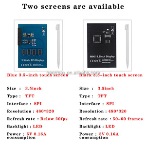 Raspberry Pi-Monitor de pantalla táctil LCD de 3,5 pulgadas, accesorios para Raspberry Pi 4B 3B + 3B Zero 2W