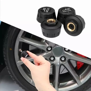 Sistema de control de presión de neumáticos TPMS para coche, pantalla LCD Digital de energía Solar, sistemas de alarma de seguridad automática, Sensor externo de presión - Product Image 4