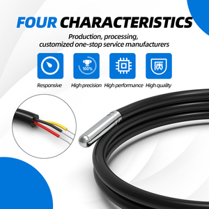 GAIMC GTS200 Three Pin Connections Customize Temperature <strong>Sensor</strong> <strong>DS18b20</strong> Probe