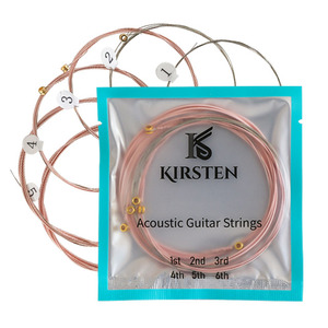 Source Factory Anti-óxido Durable OEM Logotipo personalizado Núcleo de acero de alto carbono 12/53 Cuerda acústica de guitarra - Product Image 1