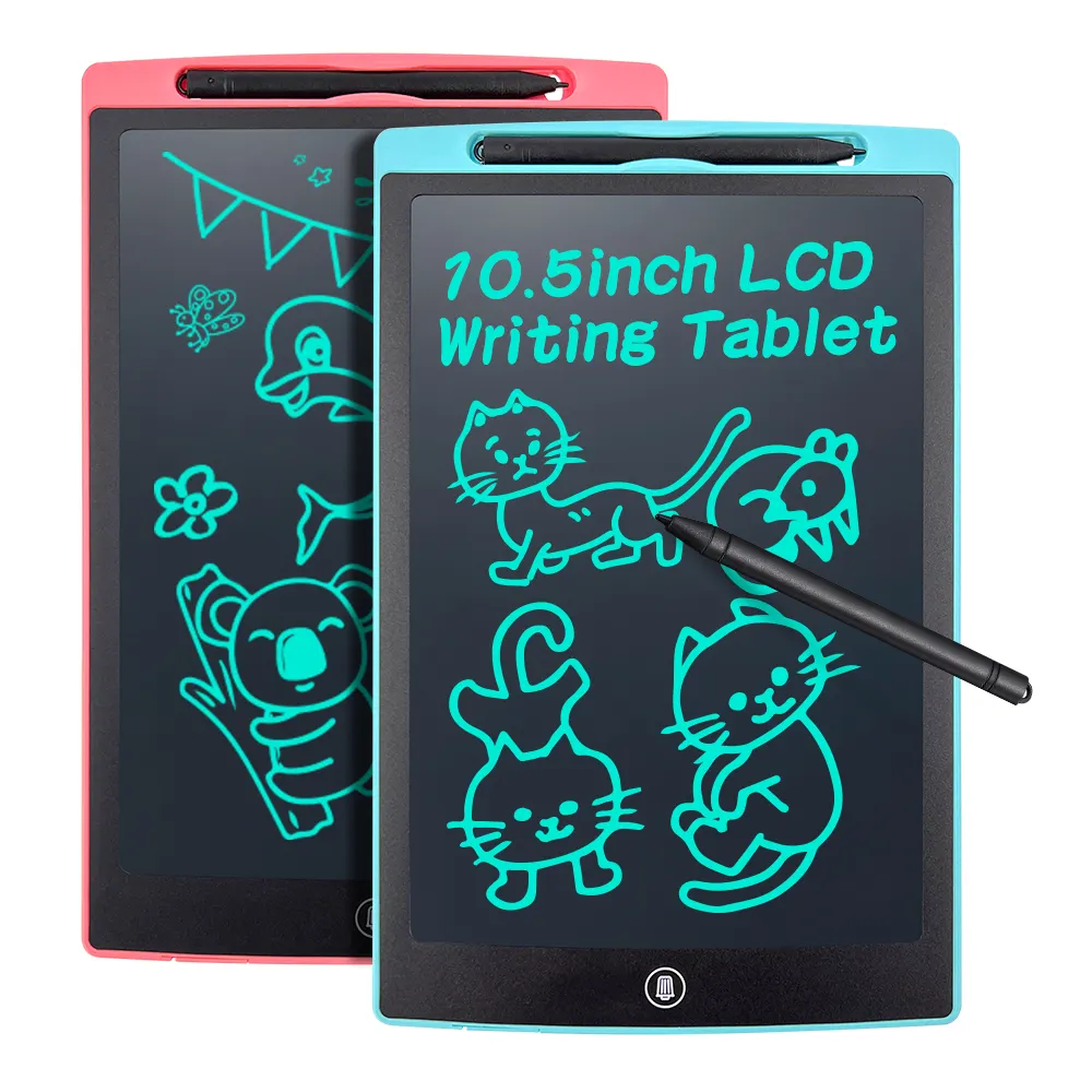 Tavoletta da scrittura lcd portatile da 10.5 pollici tavoletta da disegno elettronica di alta qualità tavoletta da scrittura magic doodle pad per bambini