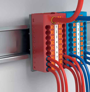Bloque de terminales de distribución PTFIX enchufable de carril Din bloque de terminales de carril DIN PUSH IN - Product Image 2