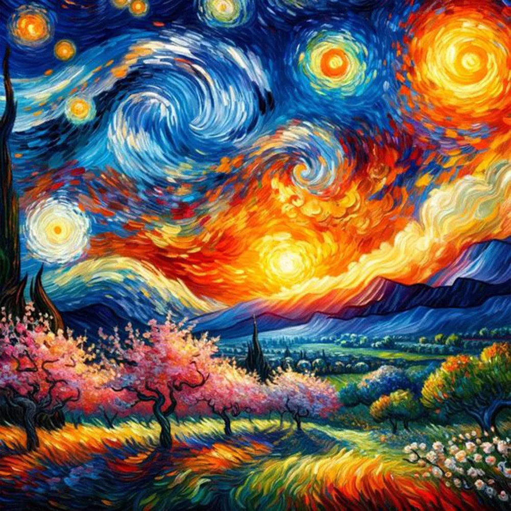 Paysage artistique de Van Gogh