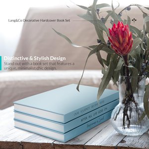 Custom Hardcover Blank Page Faux Coffee Table <strong>Books</strong> Factory Made Decorative <strong>Book</strong> Set 3 Real Noteooks in Slipcase - Product Image 6