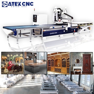CNC Cutting Machine, 9kw Spindle, Equipped with Vacuum Cleaner, Automatic Tool Change, <strong>Loading</strong> and <strong>Unloading</strong> <strong>Platform</strong> - Product Image 3