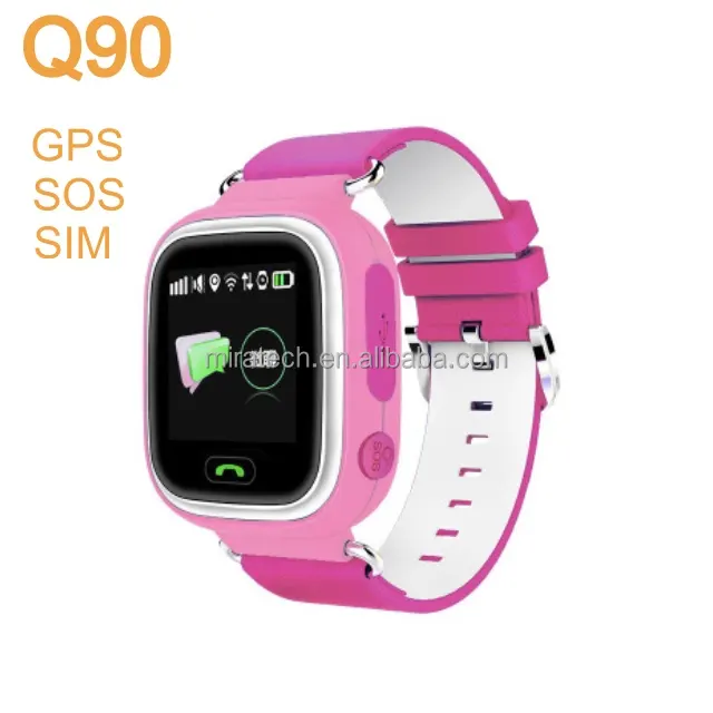 Q90 gps определение местоположения sim-карты детские часы Безопасность sos детские умные часы мобильный телефон для ios android