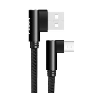 <strong>L</strong> Shape 3.3 Ft 10Ft Fast Charger 90 Degree Mobile Phone Game Cable V8 Kabel Micro <strong>USB</strong> 2.0 Charge Micro-<strong>B</strong> Cabo for Samsung Cable - Product Image 2