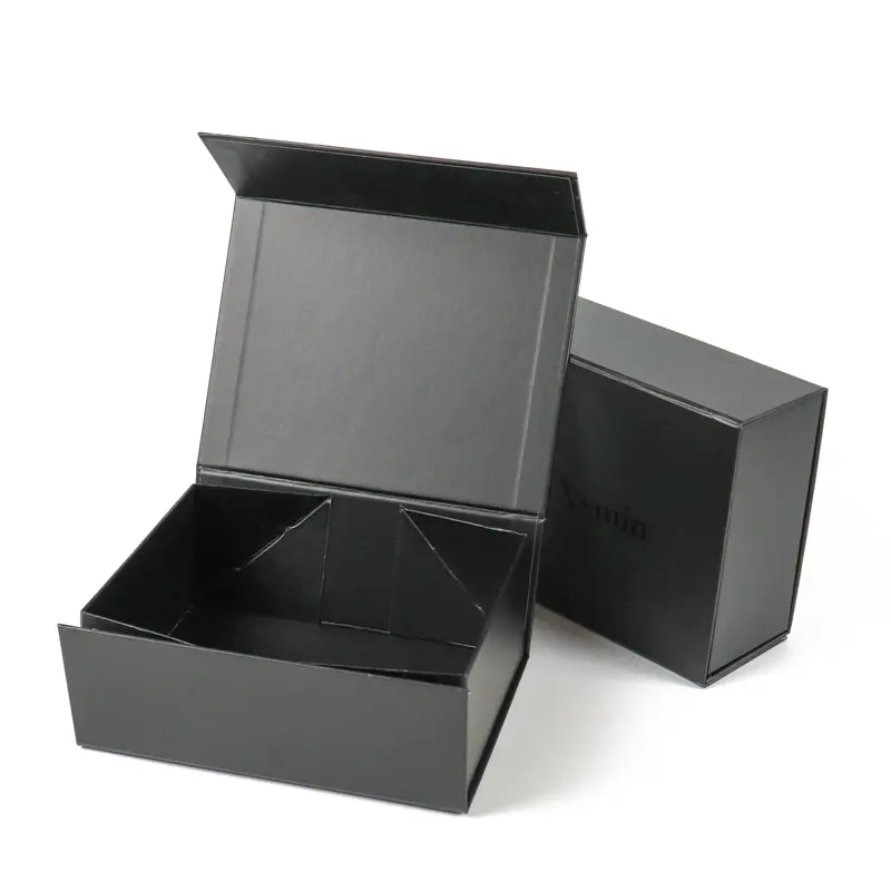 Pequeña caja de cartón magnética de embalaje deslizante de lujo reciclado respetuoso con el medio ambiente para bolsos cajas de miel conjunto de regalos caja plegable