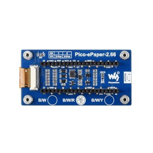Modulo Display E-Ink E-Paper da 2.66 pollici (B) per Raspberry Pi Pico 296*152 supporto schermo SPI rosso/nero/bianco personalizzato - Product Image 3
