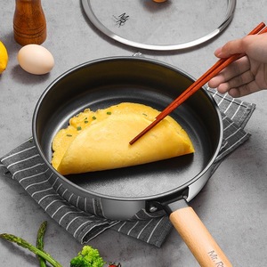 <strong>Rudolf</strong> Non-Stick Small Frying Pan for Household Use for Cooking Steak Pancake Omelette on Induction Cooker or Gas Stove - Product Image 3