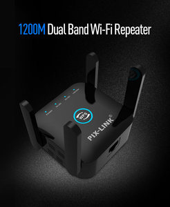 PIXLINK 5G 1200Mbps Powerline adaptador inalámbrico WIFI Ethernet Homeplug red Wi-Fi enrutador extensor de largo alcance repetidor - Product Image 2