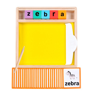 Wooden Children's Montessori Sand Table Sand Painting and Scraping Sandbox Learning to <strong>Write</strong> and Practice Calligraphy Puzzle <strong>Toy</strong> - Product Image 1