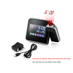 Sessiz başucu ses kontrolü LED renkli dijital hava İstasyonu tahmini çalar saat - Product Image 4