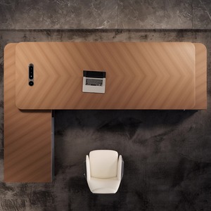 Sang trọng hiện đại nội thất văn phòng sang trọng <span class=keywords><strong>CEO</strong></span> văn phòng bảng Thiết kế L hình dạng Ông Chủ bàn tối giản điều hành văn phòng bàn và ghế - Product Image 4