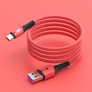 C 5A型快速充电电缆，带led指示灯数据线，适用于android