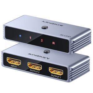 Mindpure HDMI Switcher Splitter 8K 3 puertos HDMI Switch 3 puertos Dual bidireccional 1 en 2 2 Entrada 1 salida HDCP2.2 Convertidores de video