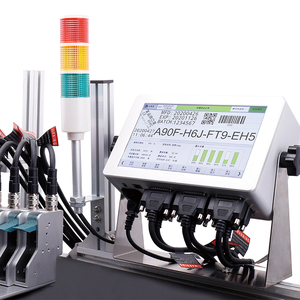 6 Heads MAX 76mm Large Size Batch Number Coding Machine TIJ Online Inkjet Printer for Expiry Date Stamping bar Code Qr Code - Product Image 1