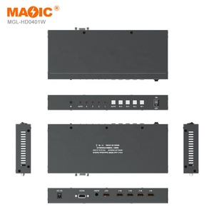 4K 30Hz 4x1 Conmutador HDMI 18Gbps 4 puertos HDMI Video interruptor continuo 4 en 1 salida para pantalla de TV