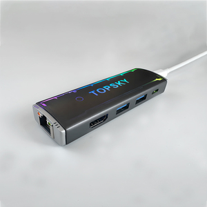 新しいスタイルRGB 5-in-1 USB Cハブ4K60HZ USB3.0/USB2.0 PD100Wマルチポートアダプター1000Mbpsラップトップおよびその他のデバイス用イーサネット - Product Image 4