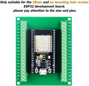 ESP-WROOM-32 Microcontroller Development Board ESP32 Expansion Breakout Board GPIO 1 Into 2 for 38PIN Narrow Version