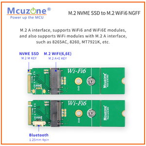 M.2 NVME SSD ZU EINEM WiFi6 AX200 AX210 MT7921K nanoPi R5S CM4 AsphaltePi - Product Image 2