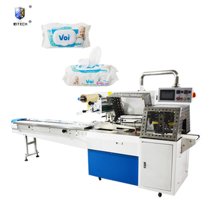 <span class=keywords><strong>Kl</strong></span>ウェットティッシュラベリング包装用全自動アルコールウェットワイプ包装機