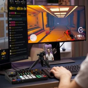 Профессиональная звуковая карта Maonocaster для прямого эфира, звуковой интерфейс, Миксер с поддержкой многоканальной звуковой карты для смешивания - Product Image 3