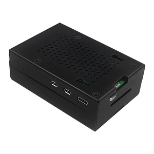 Aluminum Alloy Protective Shell for <strong>Raspberry</strong> <strong>Pi</strong> 5 Black Metal <strong>Case</strong> Cooling Fan Radiator Compatibility Electronic Modules Kits - Product Image 6