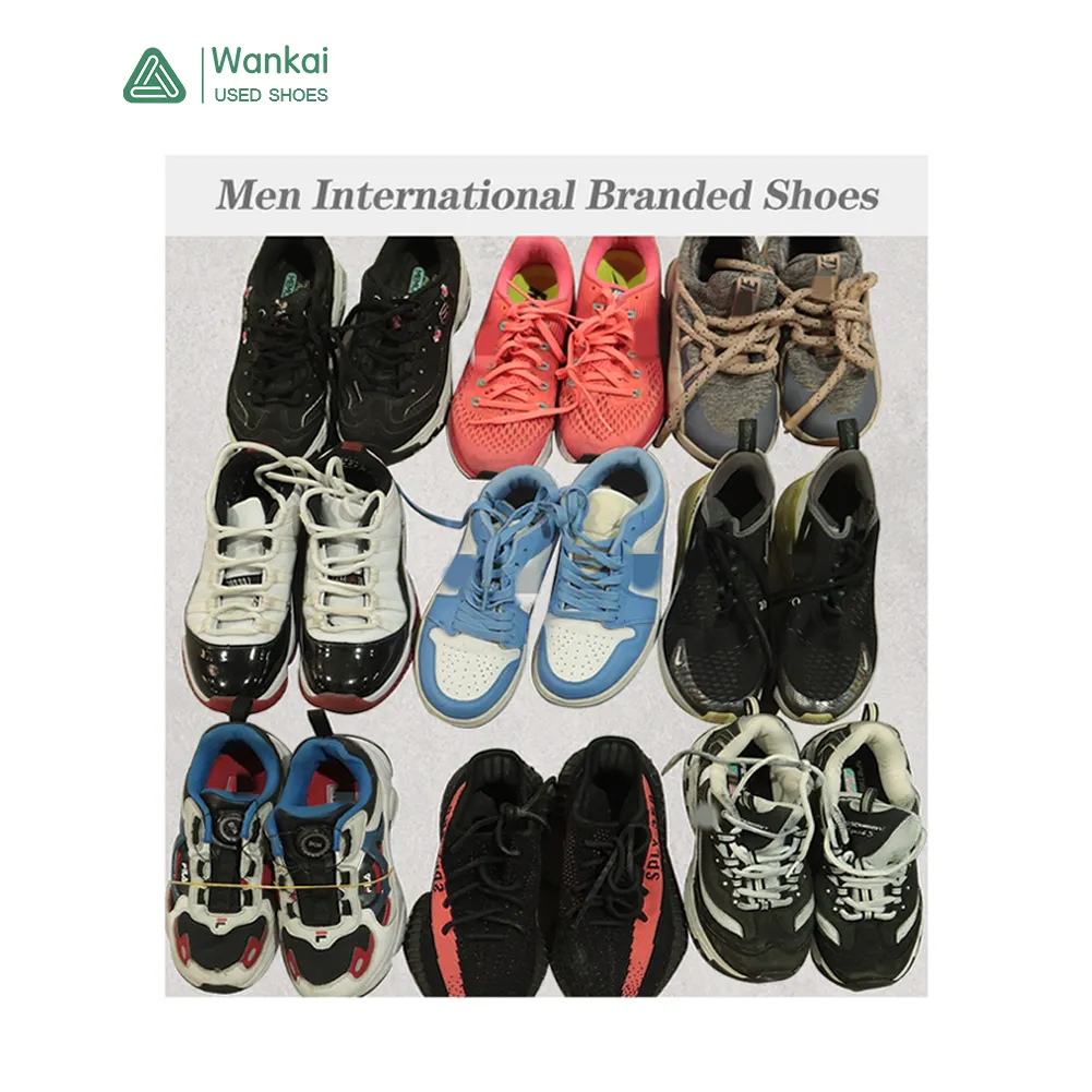 Ukay original para sapatos em bales, roupas masculinas de marca e misturadas em massa, marca de sapatos