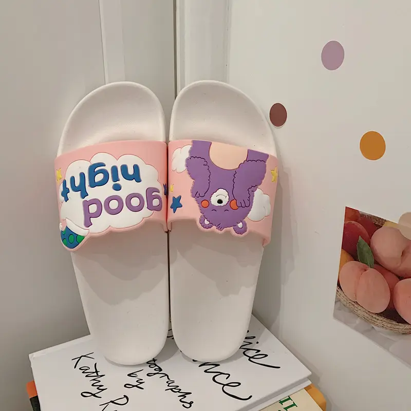 XIXITIAO, zapatillas baratas de dibujos animados de oso kawaii, zapatillas de Interior para el hogar, zapatillas planas con estampado de animales para mujer