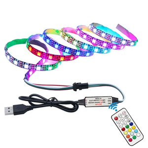 5V USB RGBIC WS2812B WS2811 SK6812 SPI 21 клавиши RF пульт дистанционного управления Magic RGB Strip контроллер с 1-канальным выходом - Product Image 5