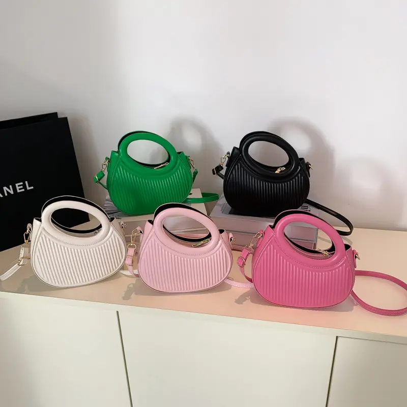 Nieuwe Geplooide Persoonlijkheid Eenvoudig In Crossbody Tas Vrouwelijke Designer Portemonnees En Handtassen Groothandel