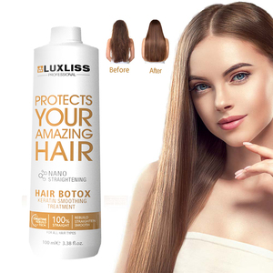 LUXLISSケラチン平滑化処理アルガンオイル注入された0% ホルムアルデヒド全毛タイプサロンプロフェッショナル処理アンチフリズ - Product Image 1