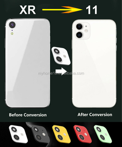 新款钢化玻璃相机镜头盖保护套贴纸适用于Iphone Xr X闪光秒更改为手机11 Pro Max转换器 - Product Image 4