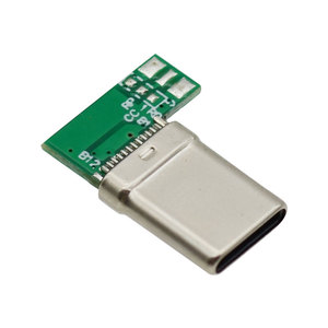 康登斯弯头24针USB C型2.0公插座5垫直角90度充电端口USB C侧焊线连接器 - Product Image 5