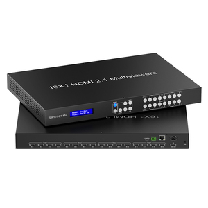 HDMI2.1 8K60 Multi Viewer HDMI Switch 16x1 Conmutación sin costuras Modo de pantalla múltiple Soporte Web RS232 Control de botón - Product Image 1
