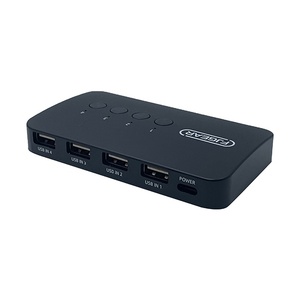 FJ-U404 Fjgear 4 in 4 out USB2.0共有スイッチボックスUSB2.0スイッチャー4デバイスとUSB信号ソース共有4 USBデバイス - Product Image 2