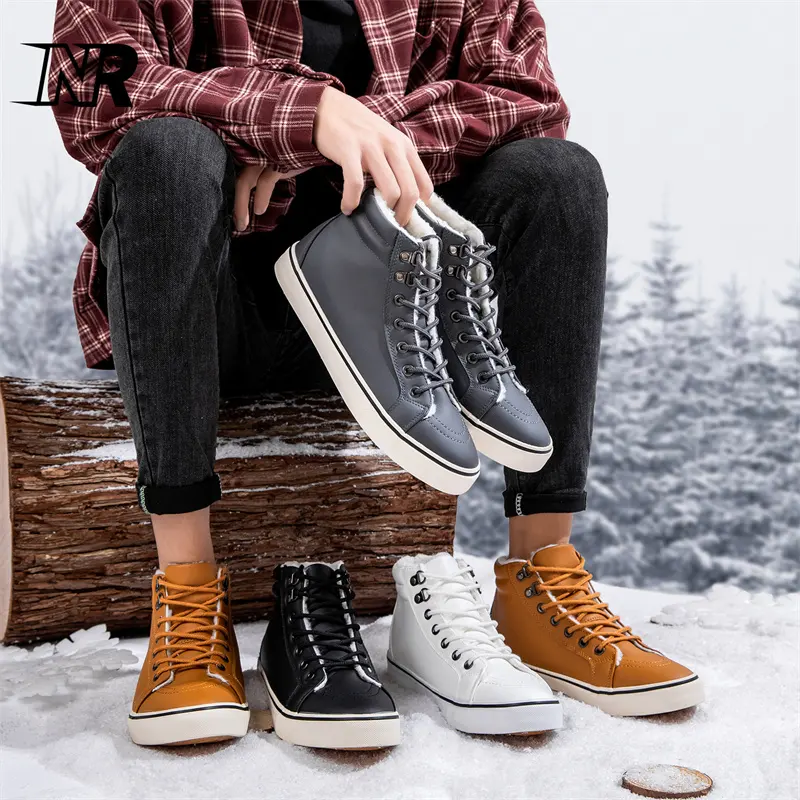 Großhandel Männer Winter Schneeschuhe Lederschuhe Botas De Mujer Wandern Andere Stiefel Winter Baumwolle gepolsterte Schuhe für Männer Neue Styles