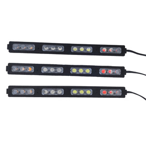 源工厂DC12V/24v发光二极管12灯红色蓝色闪光模块注塑塑料警示灯，用于卡车摩托车信号高 - Product Image 1