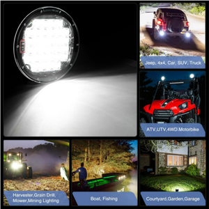 Auxiliary High Beam Position <strong>Light</strong> ECE R10 Led Spotlight for Offroad 4x4 Led Work <strong>Light</strong> 9 Inch 185W Round Driving <strong>Lights</strong> - Product Image 5