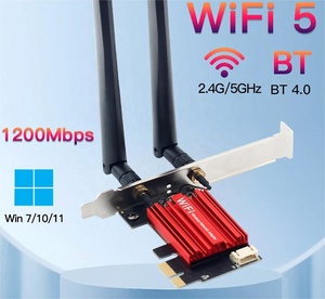 FYX股票WiFi 5 PCI-E无线适配器AC1200网卡双频2.4G/5GHz 802 ac，适用于BT 4.0桌面Windows 7/8/10/11 - Product Image 6