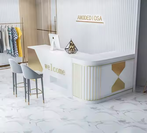 豪华酒店接待台收银台沙龙台柜台接待台小型沙龙接待台 - Product Image 2