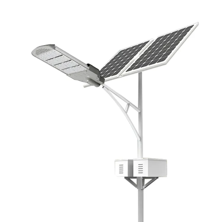 Alta qualità 50w 60w 80w 90w 100w prezzo economico separato lampada solare lampione stradale a led