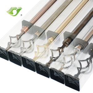 Hete Verkoop Metalen Raam Gordijnroede En Gedecoreerde Hardware Gordijn Paal Hoofd Gordijnroede Kruisvormige Zwart Voor Ramen - Product Image 5