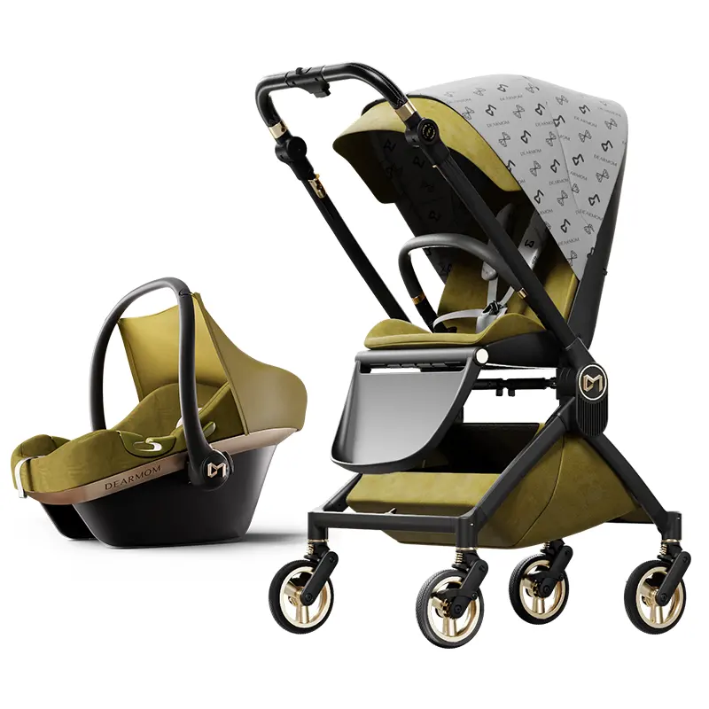 Siège auto bébé nouveau modèle bébé poussette voyage poussettes 3 en 1 landau pour bébés avec siège auto