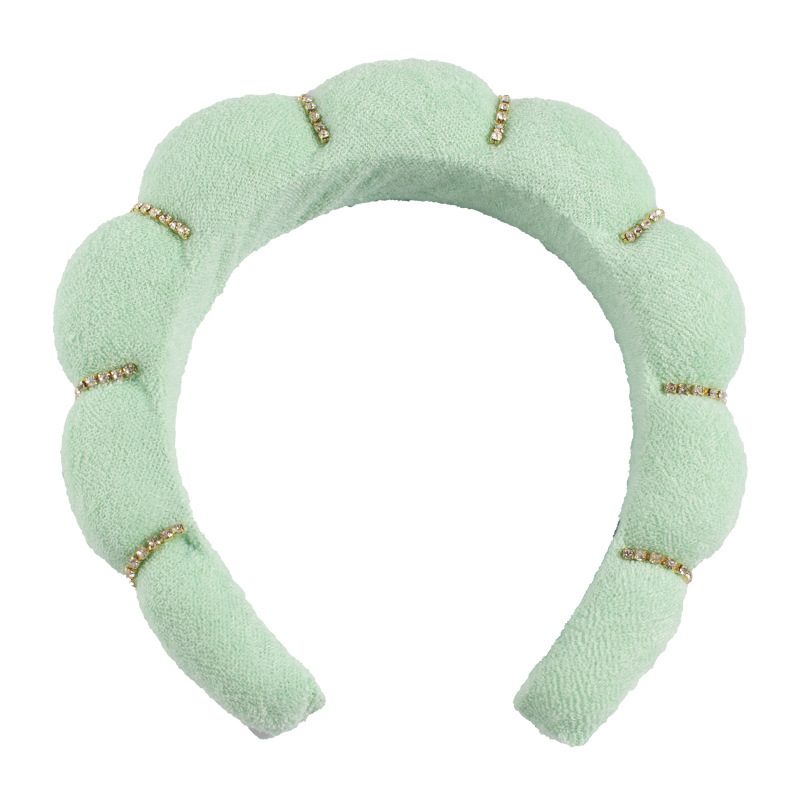 Bandeau vert diamant brillant